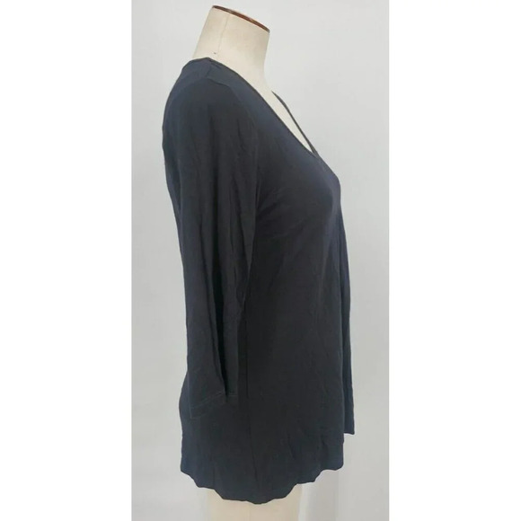 MIRACLEBODY by Miraclesuit Womens Sz M Black Stretch Pleated Slimming Top NWT - Picture 7 of 9